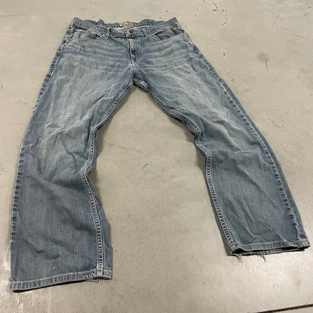 y2k wrangler faded bootcut jeans 38x32